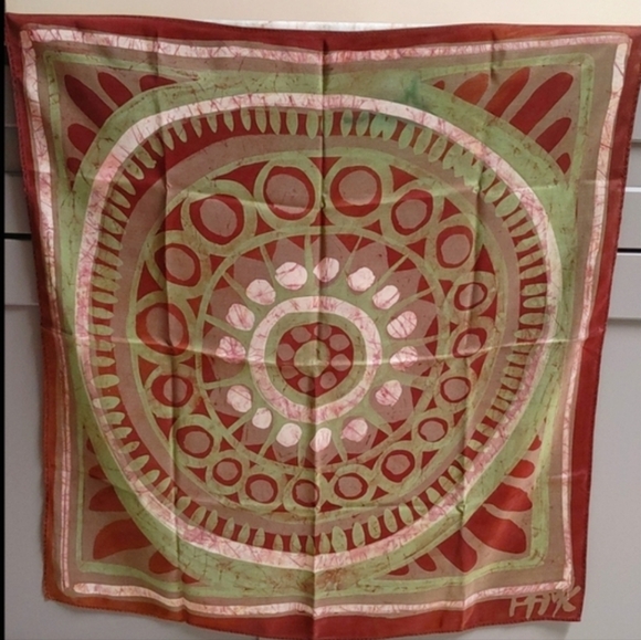 Max Signed OOAK Hand Silk-Screened Scarf